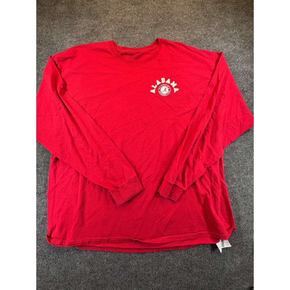 Russell Athletic Alabama Crimson Tide Long Sleeve T-Shirt Red 3XL NCAA 1053